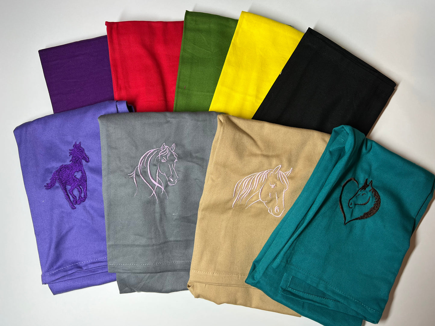 colored kitchen towels-